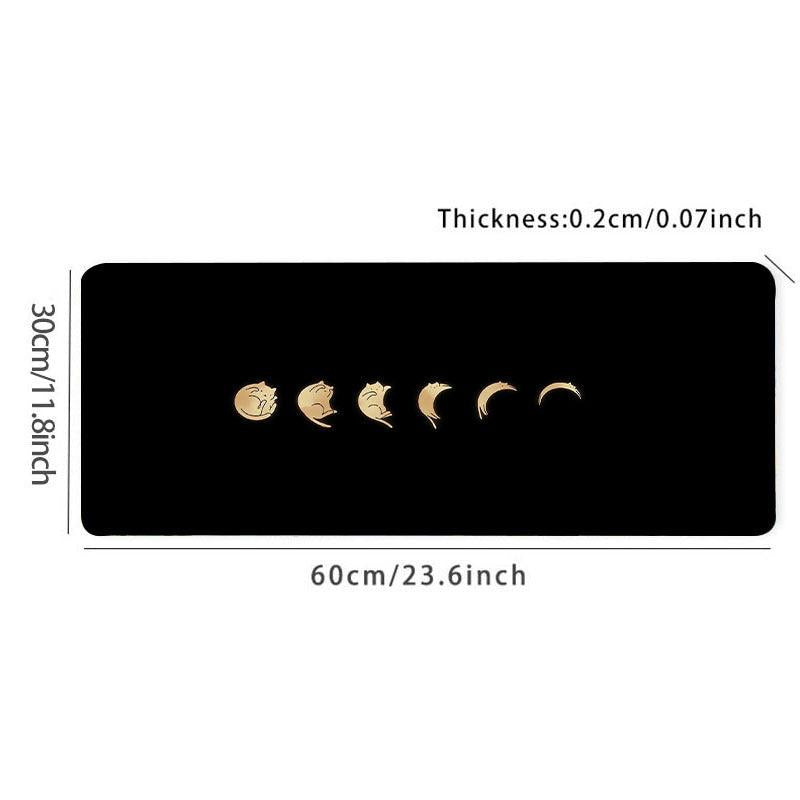 Moon Cat Gaming Mousepad Keyboard Pad