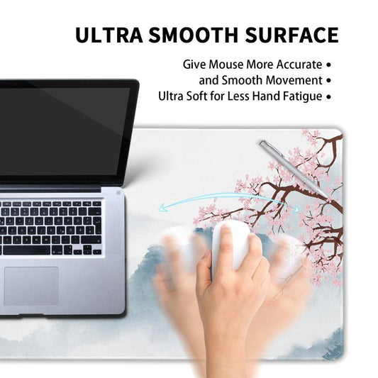 Cherry Gaming Mouse Pad Watercolor Large Mouse Pad 31.5x11.8 Inches
