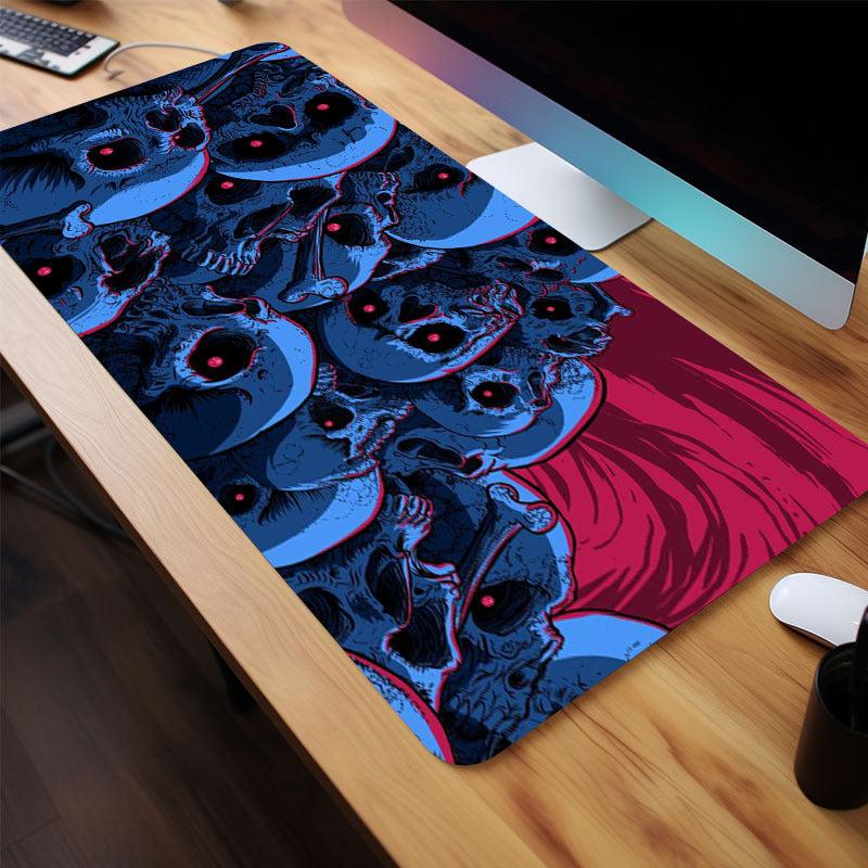 Halloween Skeletons Mouse Pad Long Non slip Waterproof Mouse Pad