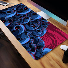 Halloween Skeletons Mouse Pad Long Non slip Waterproof Mouse Pad
