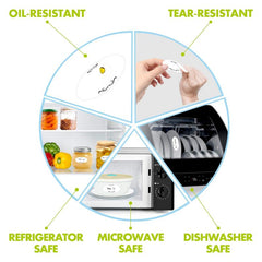 Removable Freezer Pantry Canning Labels Set Water Resistant