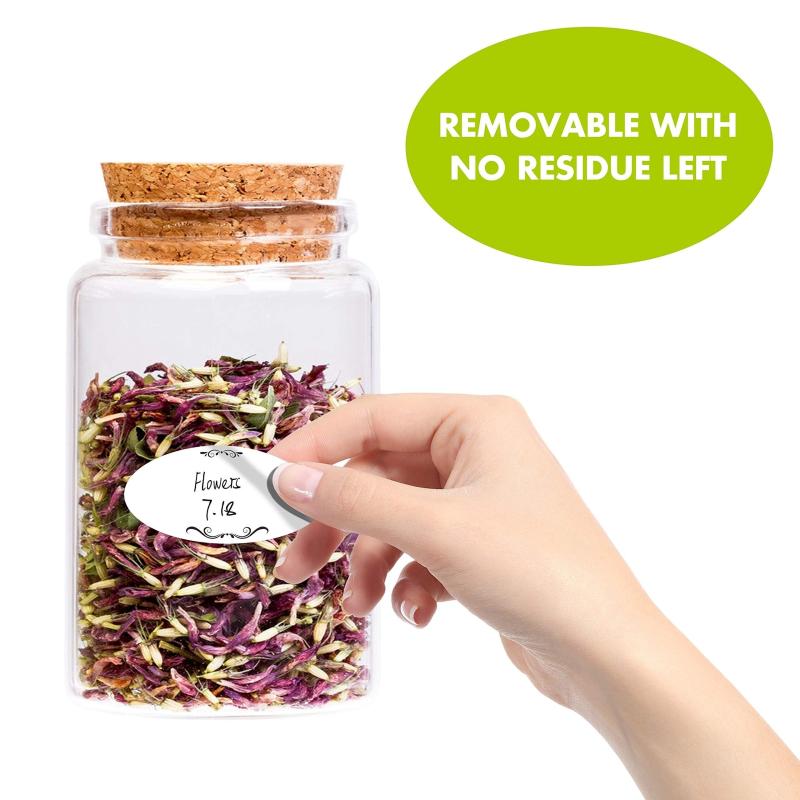 Removable Freezer Pantry Canning Labels Set Water Resistant