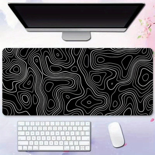 Large Gaming Mouse Pad Terrain Graphics Office Desk Pad Non-slip Stitched Edge