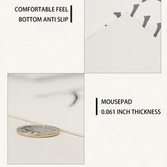 Large Mouse Pad Cartoon Milk Bottle Design Waterproof Non-Slip Soft Touch