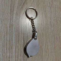 20x Foldable Magnifying Glass Portable Keychain Small Mini 15x HD Pendant