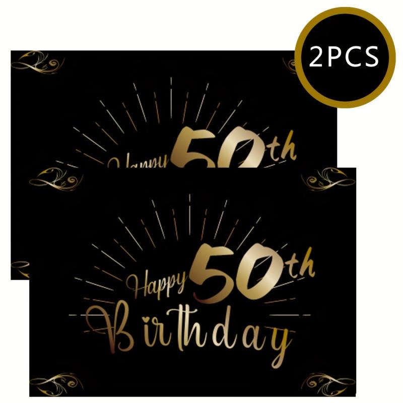 50th Birthday Bottle Labels for Champagne & Wine Bottles