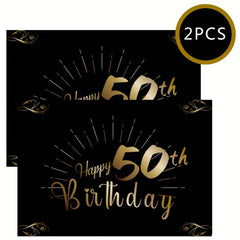 50th Birthday Bottle Labels for Champagne & Wine Bottles