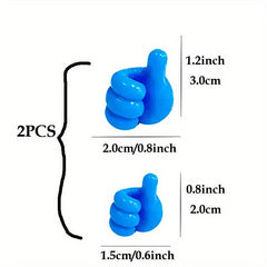 30pcs Self Adhesive Silicone Thumb Wall Hooks Multifunctional Storage Hanger