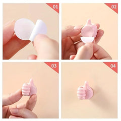 30pcs Self Adhesive Silicone Thumb Wall Hooks Multifunctional Storage Hanger