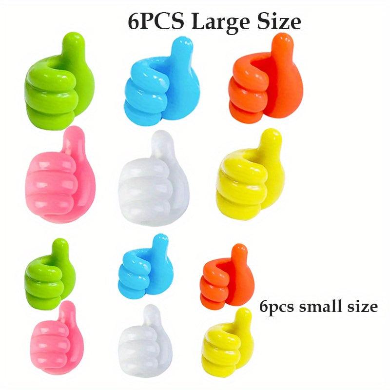 30pcs Self Adhesive Silicone Thumb Wall Hooks Multifunctional Storage Hanger