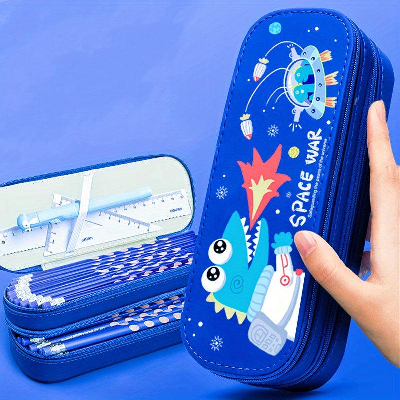 Space Dinosaur Pencil Case for Boys - Stationery Box