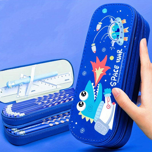 Space Dinosaur Pencil Case for Boys - Stationery Box