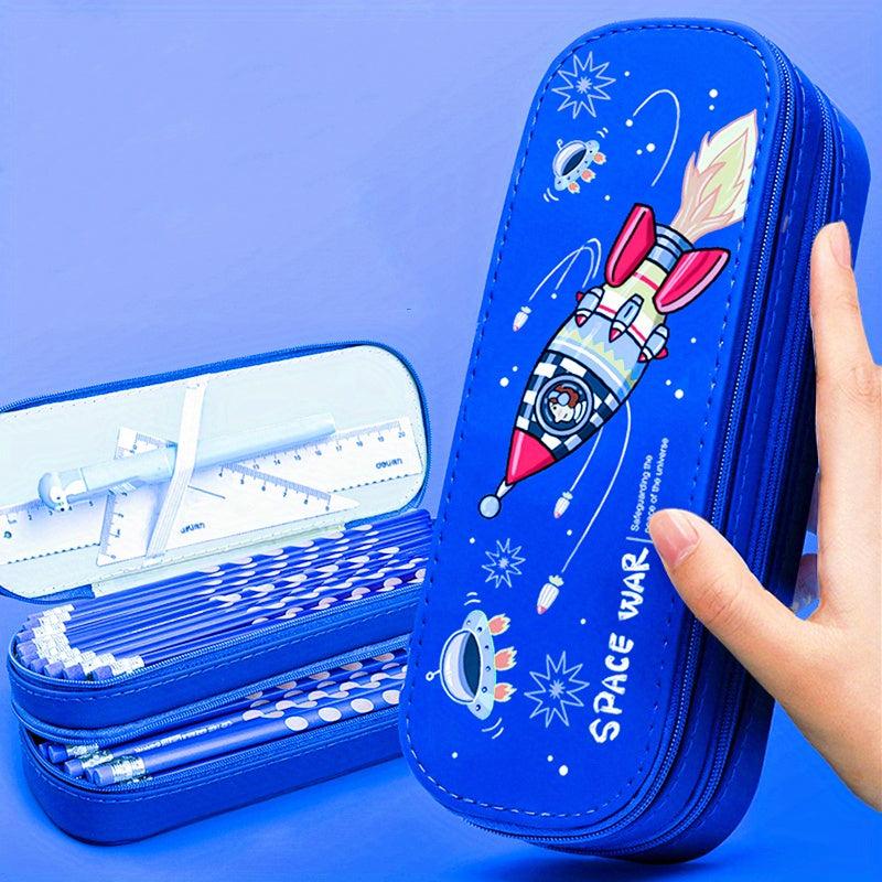 Space Dinosaur Pencil Case for Boys - Stationery Box