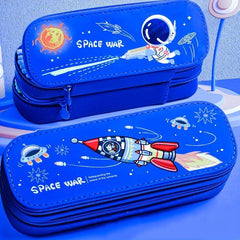 Space Dinosaur Pencil Case for Boys - Stationery Box