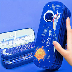 Space Dinosaur Pencil Case for Boys - Stationery Box