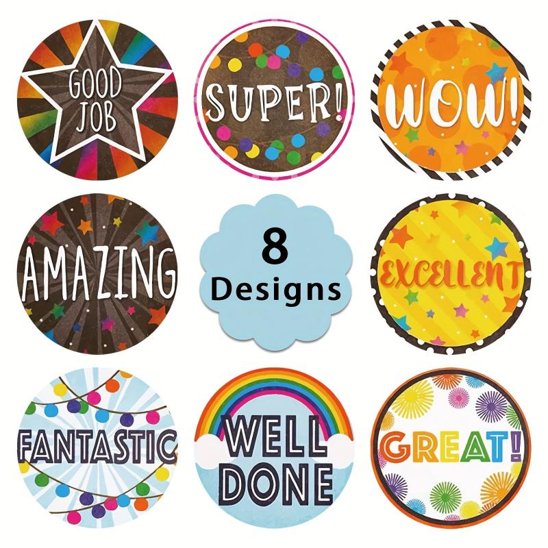 500 Stickers Rolls Incentive Stickers Labels Sealing Stickers