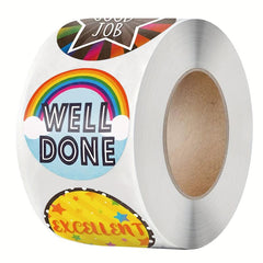 500 Stickers Rolls Incentive Stickers Labels Sealing Stickers