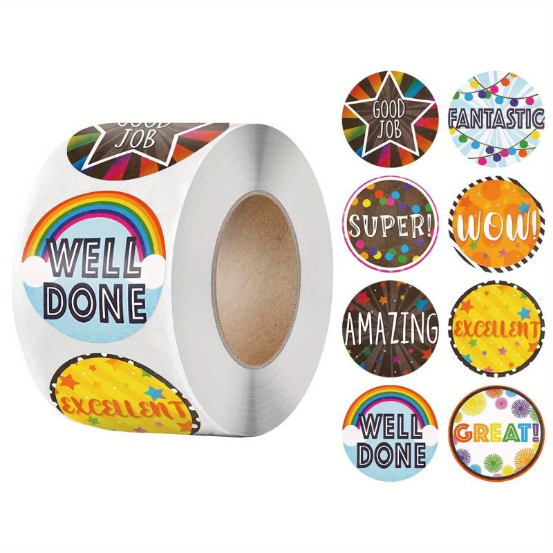 500 Stickers Rolls Incentive Stickers Labels Sealing Stickers