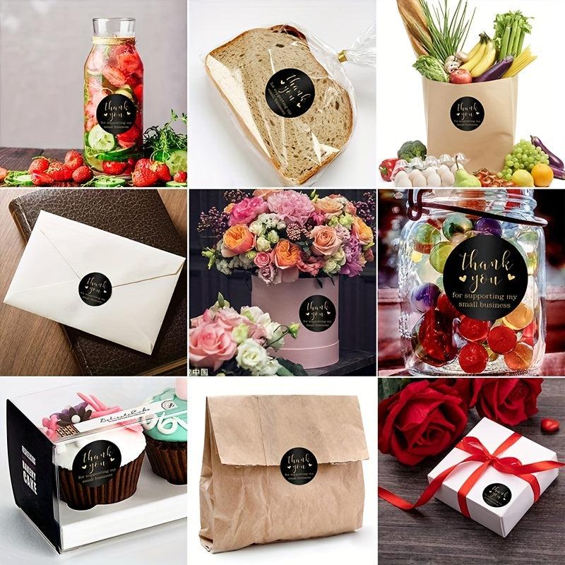 500pcs 2.54cm Roll Commercial Decorative Sticker Seal Label Self-Adhesive