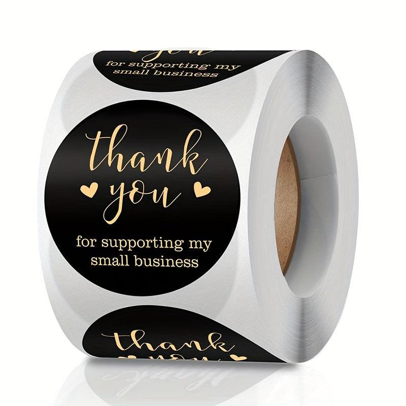 500pcs 2.54cm Roll Commercial Decorative Sticker Seal Label Self-Adhesive