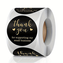 500pcs 2.54cm Roll Commercial Decorative Sticker Seal Label Self-Adhesive