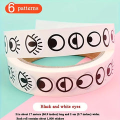 Set of 3 DIY Cartoon Stickers - Colorful Non-Drying Adhesive Stickers