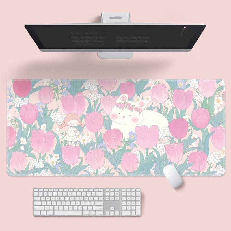 Cartoon Flower Mouse Pad for Laptop & Office Desk