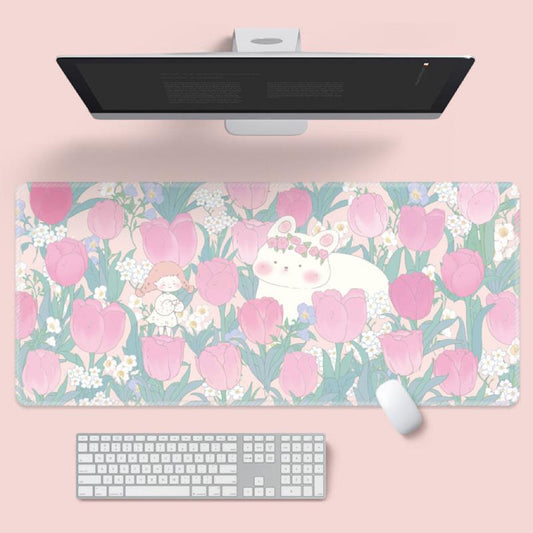 Cartoon Flower Mouse Pad for Laptop & Office Desk