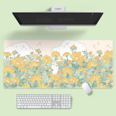 Cartoon Flower Mouse Pad for Laptop & Office Desk