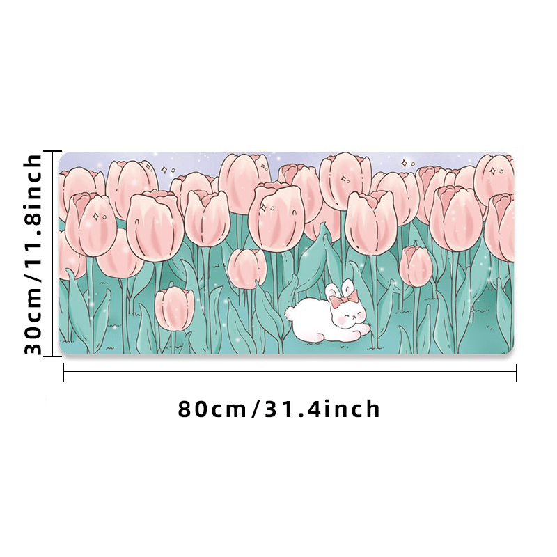 Cartoon Flower Mouse Pad for Laptop & Office Desk