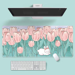 Cartoon Flower Mouse Pad for Laptop & Office Desk