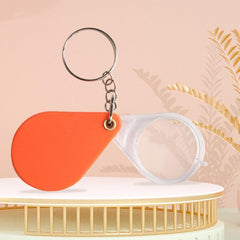 2pcs Folding Keychain Magnifying Glass 10X for Elderly Reading