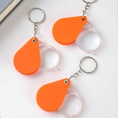 2pcs Folding Keychain Magnifying Glass 10X for Elderly Reading