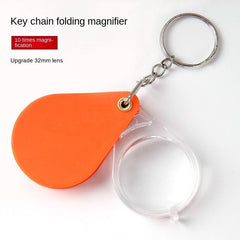 2pcs Folding Keychain Magnifying Glass 10X for Elderly Reading