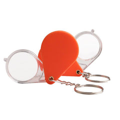 2pcs Folding Keychain Magnifying Glass 10X for Elderly Reading