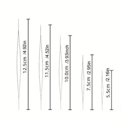 Beading Needles Set 5 Sizes Seed Beads Needles Big Eye Collapsible