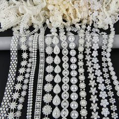 179 ABS Flatback Pearl Beads Chain Sewing Trim Cake Decoration