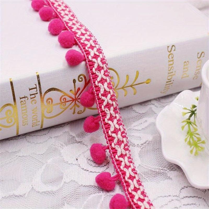 Pompom Lace Ribbon Sewing Accessories DIY Apparel Fabric Embroidery Iron On Hea