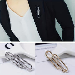 Geometric Brooch Waist Neckline Fixed Pin Temperament Suit Corsage