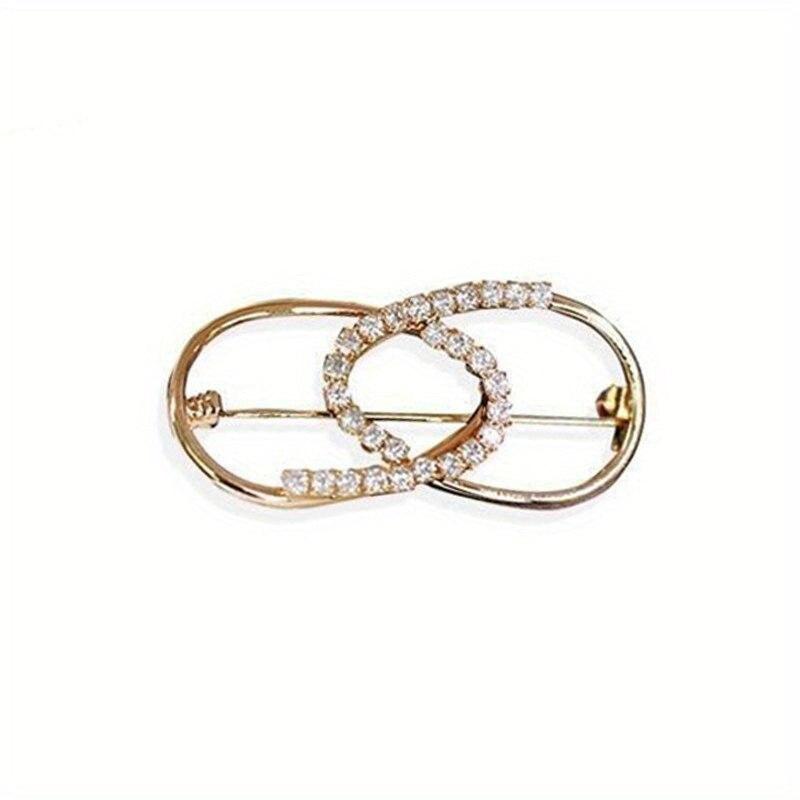 Geometric Brooch Waist Neckline Fixed Pin Temperament Suit Corsage