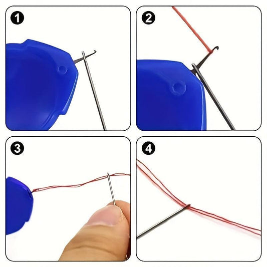10pcs Needle Threader Tool With Clear Case for Hand Sewing