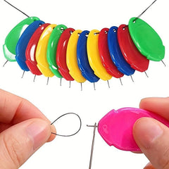 5pcs Needle Threader Tool with Clear Case for Hand Sewing, Machine Embroidery
