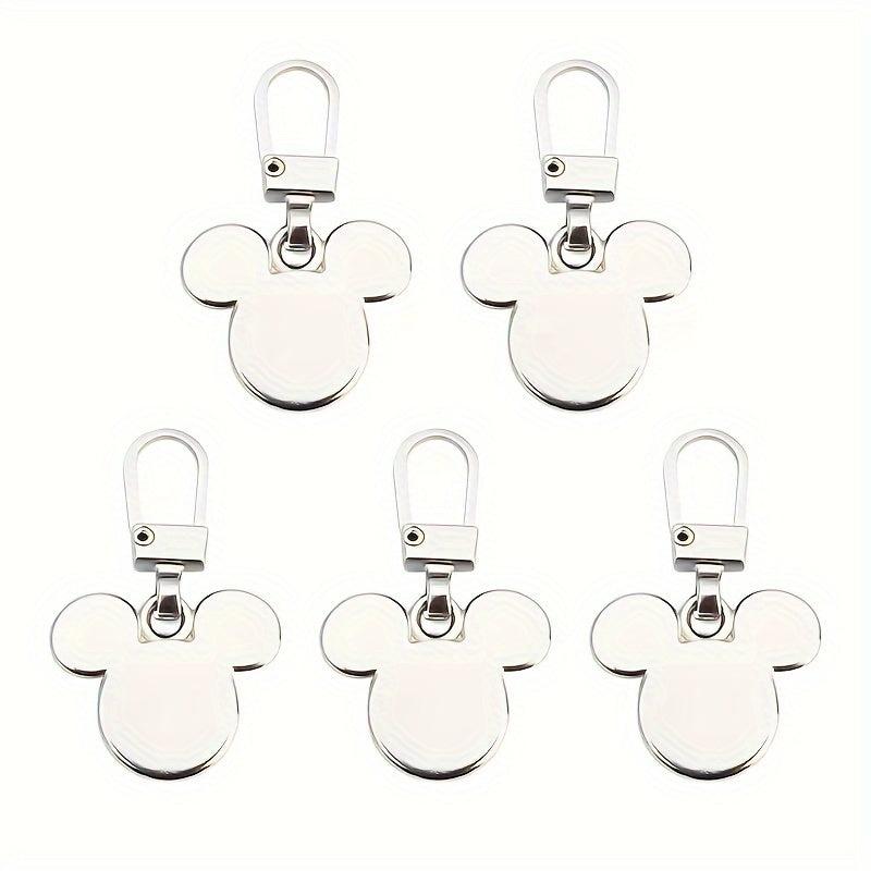 5pcs Small Hole Zipper Pull Tabs Replacement