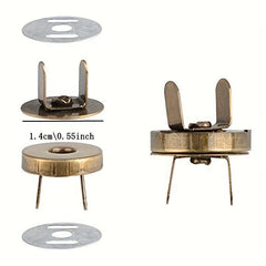 5pcs Round Strong Magnet Metal Card Buckle Magnetic Snap Button