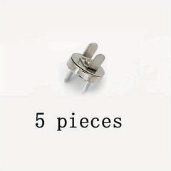 5pcs Round Strong Magnet Metal Card Buckle Magnetic Snap Button