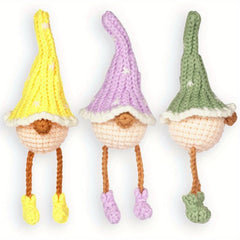 DIY Crochet Material Bag Hook Knitting Wool Doll Elf Christmas Fabric