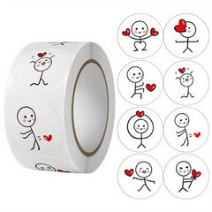 500pcs Cartoon Match Man Stickers DIY Scrapbooking