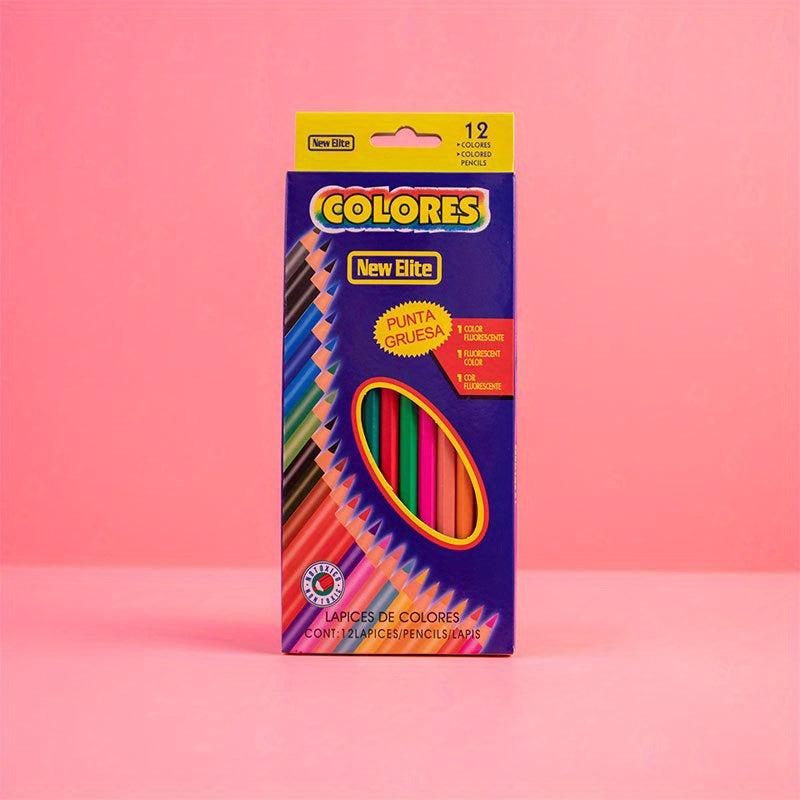 Coloured Pencils Set 12-48 Colours Drawing Colouring