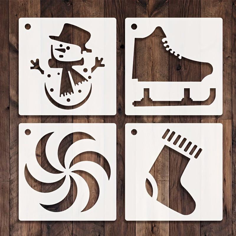 25pcs Christmas Stencils DIY Art Crafts Drawing Template for Painting