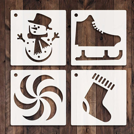 25pcs Christmas Stencils DIY Art Crafts Drawing Template for Painting
